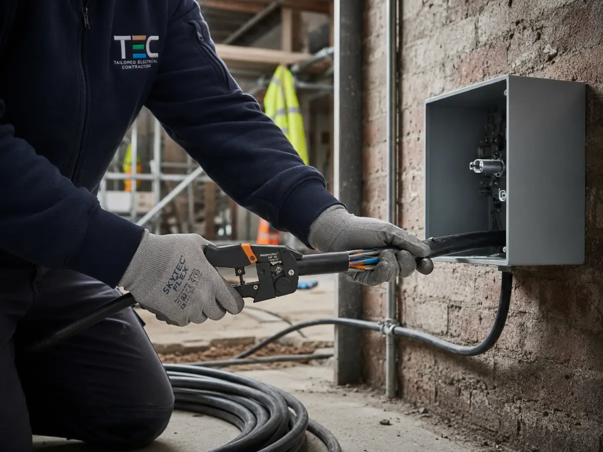 armoured cable intsallation